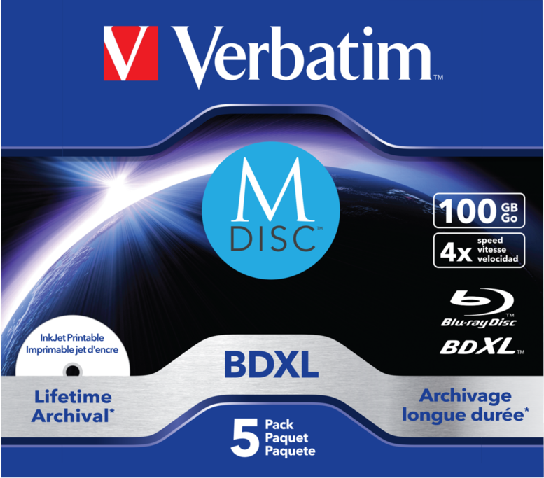 Dischi Blu-ray Verbatim MDISC 100 GB